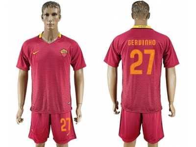 Roma #27 Gervinho Red Home Soccer Club Jersey