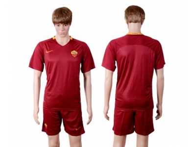 Roma Blank Red Home Soccer Club Jersey