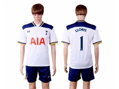 Tottenham Hotspur #1 LLORIS White Home Soccer Club Jersey