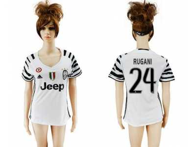 Women's Juventus #24 Rugani Sec Away Soccer Club Jersey