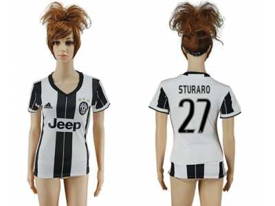 Women's Juventus #27 Sturaro Home Soccer Club Jersey