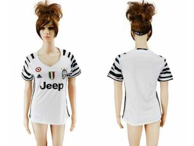 Women's Juventus Blank Sec Away Soccer Club Jersey