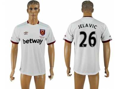 West Ham United #26 Jelavic Away Soccer Club Jersey