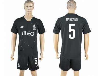 Oporto #5 Marcano Away Soccer Club Jersey