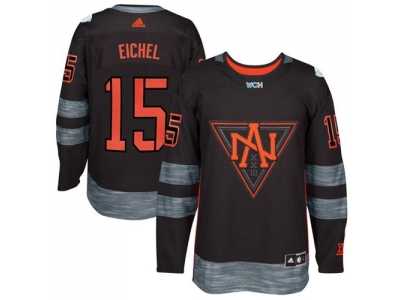 Team North America #15 Jack Eichel Black 2016 World Cup Stitched NHL Jersey