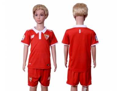 Sevilla Blank Away Kid Soccer Club Jersey
