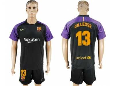 Barcelona #13 Cillesse Black Goalkeeper Soccer Club Jersey