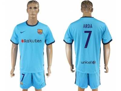 Barcelona #7 Arda Away Soccer Club Jersey