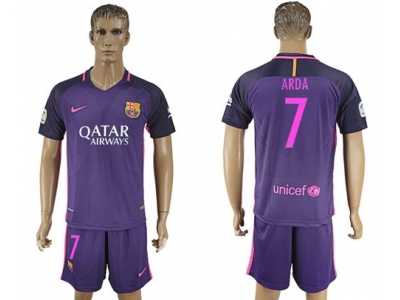 Barcelona #7 Arda Away Soccer Club Jerseyss