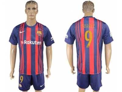 Barcelona #9 Suarez Home Soccer Club