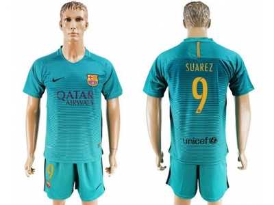 Barcelona #9 Suarez Sec Away Soccer Club Jerseys
