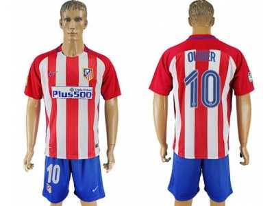 Atletico Madrid #10 Oliver Home Soccer Club Jersey