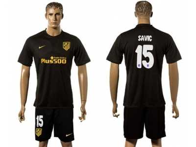 Atletico Madrid #15 Savic Away Soccer Club Jerseys