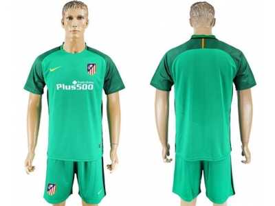 Atletico Madrid Blank Green Goalkeeper Soccer Club Jersey