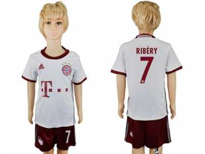 Bayern Munchen #7 Ribery SEC Away Kid Soccer Club Jersey