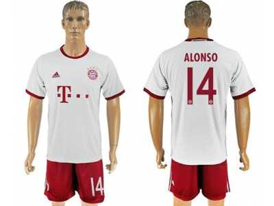 Bayern Munchen #14 Alonso Sec Away Soccer Club Jersey