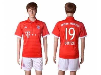 Bayern Munchen #19 Gotze Home Soccer Club Jerseys