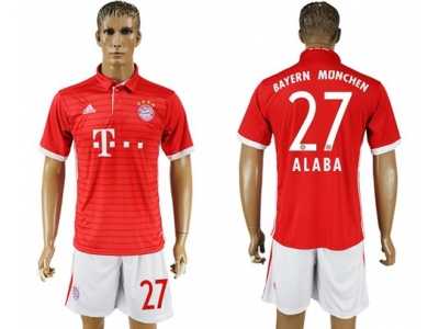 Bayern Munchen #27 Alaba Home Soccer Club Jerseys