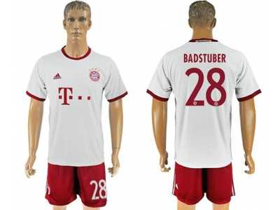 Bayern Munchen #28 Badstuber Sec Away Soccer Club Jersey