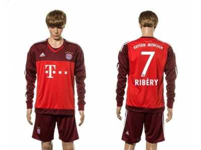 Bayern Munchen #7 Ribery Goalkeeper Long Sleeves Soccer Club Jersey
