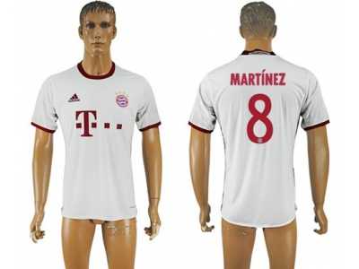 Bayern Munchen #8 Martinez White Soccer Club Jersey