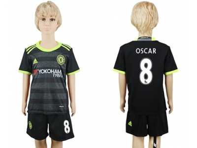 Chelsea #8 Oscar Away Kid Soccer Club Jersey