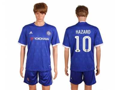 Chelsea #10 Hazard Home Soccer Club Jerse