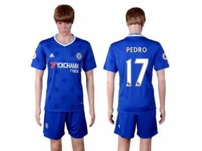 Chelsea #17 Pedro Home Soccer Club Jerseys