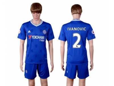 Chelsea #2 Ivanovic Home Soccer Club Jerseys