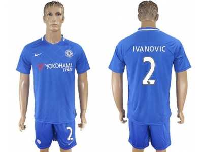 Chelsea #2 Ivanovic Home Soccer Club Jerseyss