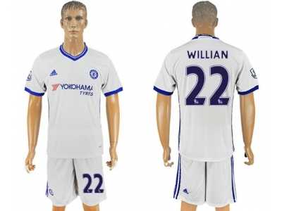 Chelsea #22 Willian White Soccer Club Jersey