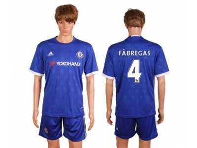 Chelsea #4 Fabregas Home Soccer Club Jerseyss