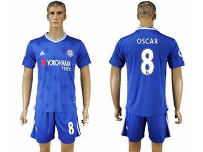 Chelsea #8 Oscar Home Soccer Club Jerseys