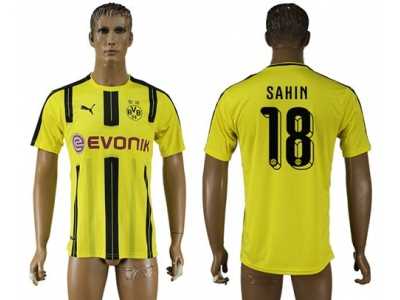 Dortmund #18 Sahin Home Soccer Club Jersey