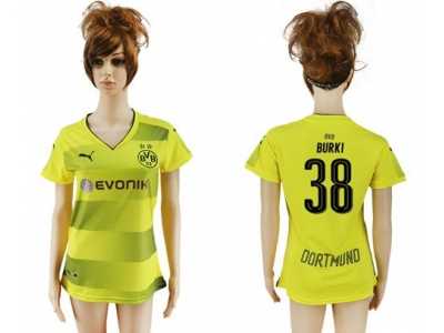 Women's Dortmund #38 Burki Home Soccer Club Jersey