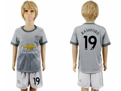 Manchester United #19 Rashford Sec Away Kid Soccer Club Jersey