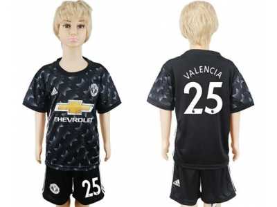 Manchester United #25 Valencia Away Kid Soccer Club Jersey