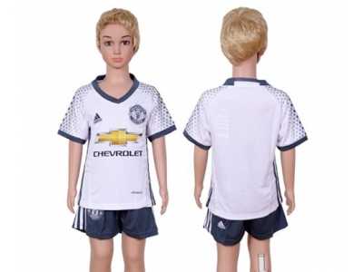 Manchester United Blank SEC Away Kid Soccer Club Jersey1