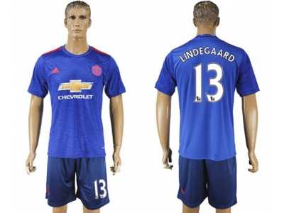 Manchester United #13 Lindegaard Away Soccer Club Jersey 1