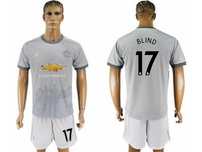 Manchester United #17 Blind Sec Away Soccer Club Jersey