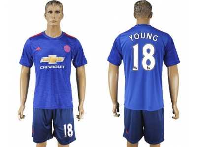 Manchester United #18 Young Away Soccer Club Jersey 2