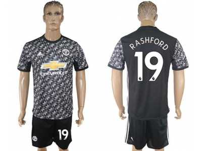 Manchester United #19 Rashford Black Soccer Club Jersey