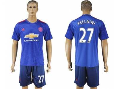Manchester United #27 Fellaini Away Soccer Club Jersey 2