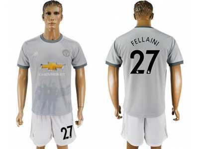 Manchester United #27 Fellaini Sec Away Soccer Club Jersey