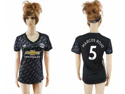 Manchester United #5 Marcos Rojo Away Soccer Club Jersey