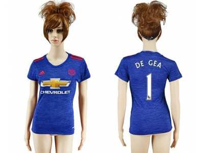 Women's Manchester United #1 DE GEA Away Soccer Club Jersey