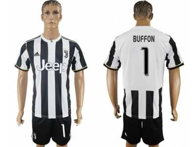 Juventus #1 Buffon Home Soccer Club Jersey 2