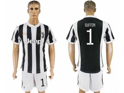 Juventus #1 Buffon Home Soccer Club Jersey