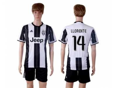 Juventus #14 Llorente Home Soccer Club Jersey 1