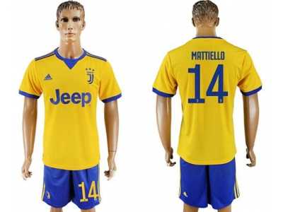 Juventus #14 Mattiello Away Soccer Club Jersey